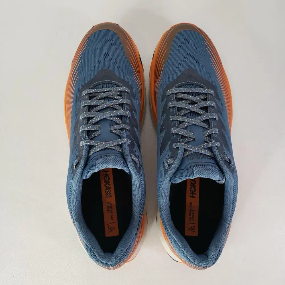 Hoka One One Torrent 2 Running Shoes Mens 12.5 Navy Orange 1110496 Trail Sneaker - Picture 3 of 9